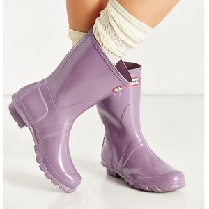 Lavender Hunter rain boots
